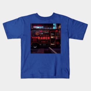 Cyberpunk Tokyo Ramen Food Truck Kids T-Shirt